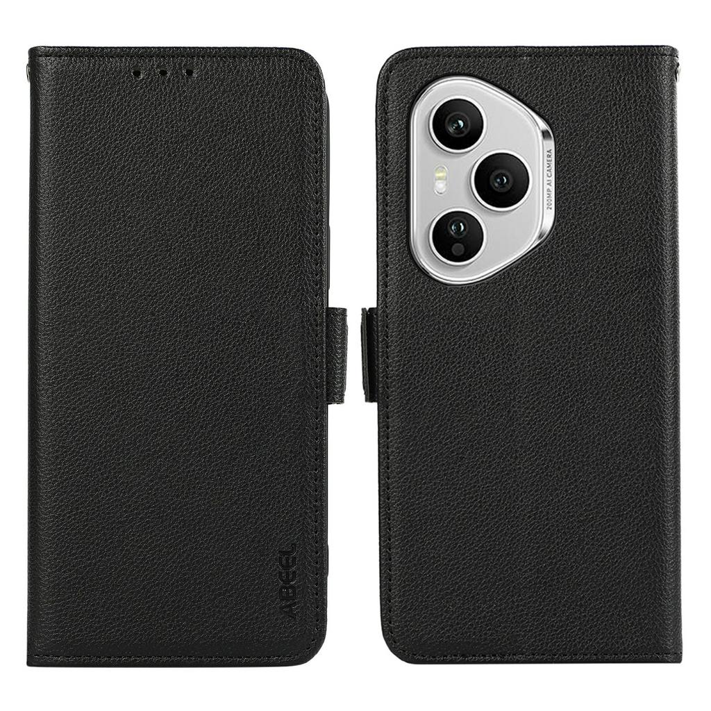 ABEEL für Honor 400 Pro 5G (Global) Hülle Leder mit Litschi-Textur RFID-Blockierung Handyhülle