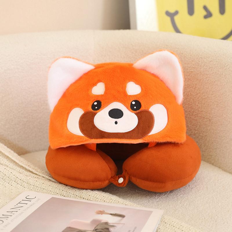 New 35CM Red Panda Raccoon Sloth  Animals Dolls Soft Neck PillowCartoon Office Car Break Decoration Birthday Christmas Gifts