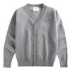 4-12 år Kid Strikket Cardigan Coat Vinter V-hals Knapp Genser