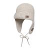 Knit Trooper Hat  Beige 