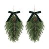 2pc50cm Simulated Soft-Glue Norfolk Needle Wall Hanging Christmas Tree Upside Down Vine Green Plant Holiday Decoration