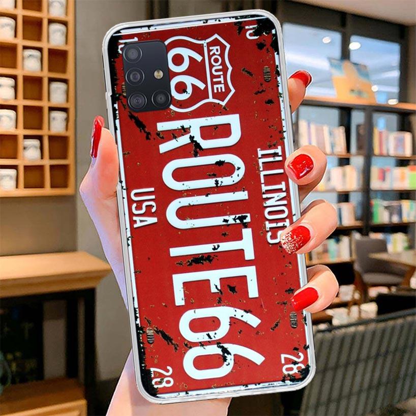 License New York Plate Number Cover Phone Case For Samsung Galaxy A12 A22 A32 A52 A72 A02S Phone Case Note 20 Ultra 10 S10 Plus