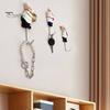 Wall Mounted Hooks for Shopping Bags Chef Style Sticky Hook, Resin Kitchen Organizer, Funny Decor Accessories Adhesive Decorative Hook Spatulas