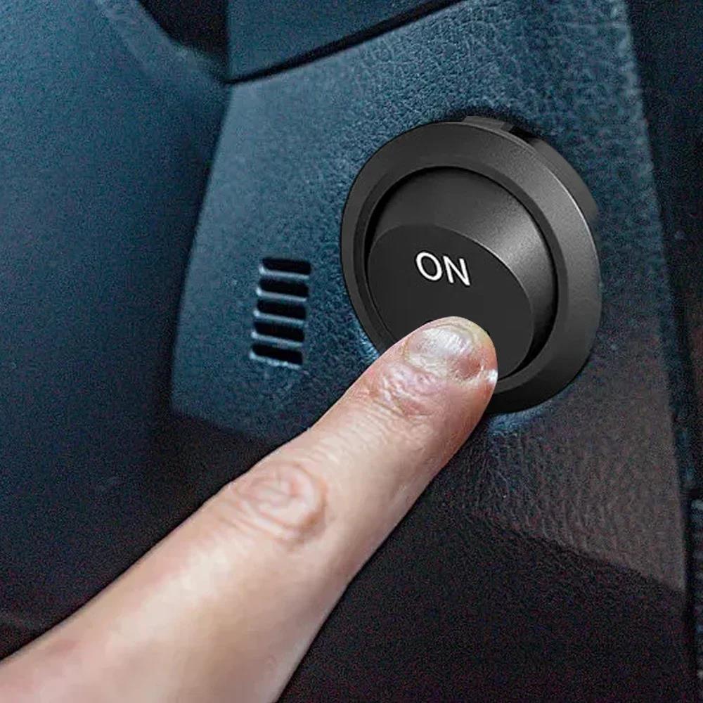 Round/ Square Head Rocker Switch ON/Off SPST 2Pin Toggle Switch with Wires DC12V-24V Electrical Switch for Automotive Boat RVs Switches Seat 3