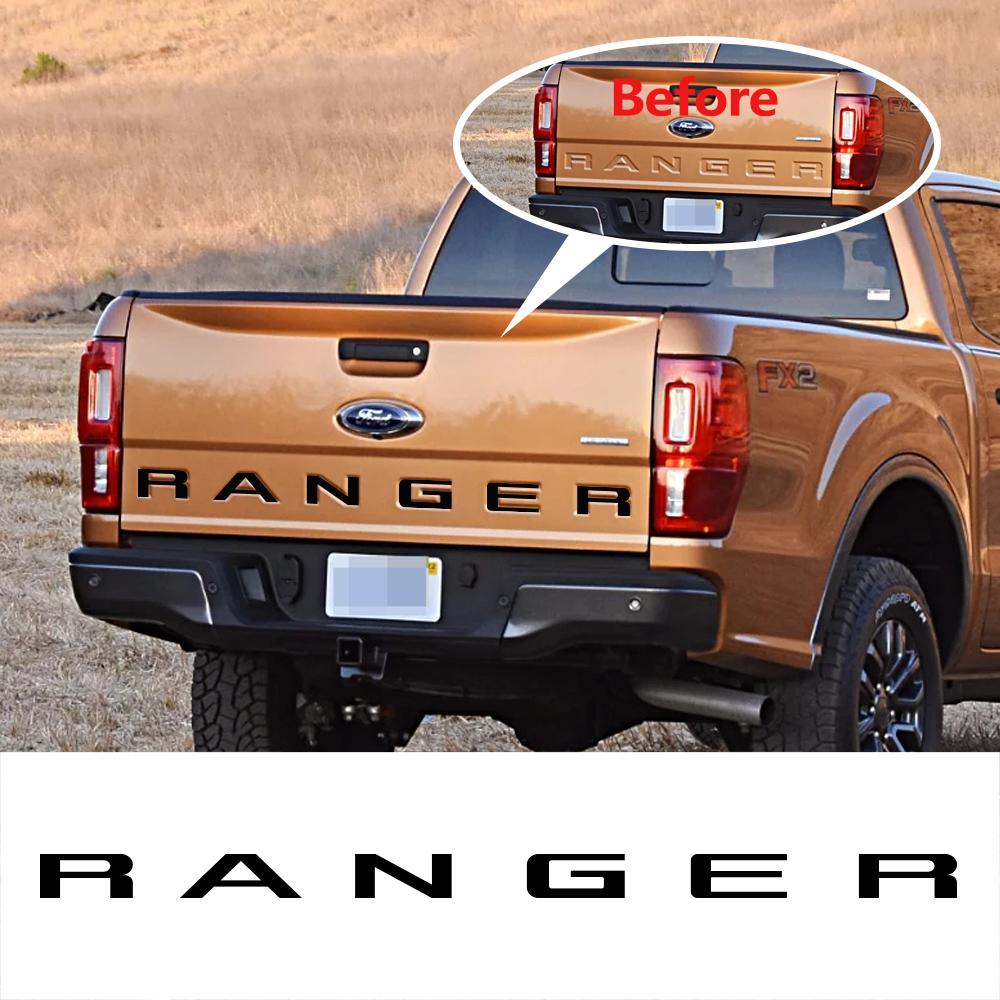 Pickup Tailgate Insert Indent Sticker For Ford Ranger 2019-2021 New Car Decor Decals Vinyl Letter Cover Auto Tuning Accessories
