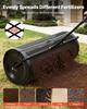 Compost Spreader, 112 cm Wide Peat Moss Spreader with Push/Tow Handle, 4 Heights Adjustable, Powder-Coated Steel Garden Peat Moss Roller, Heavy Duty