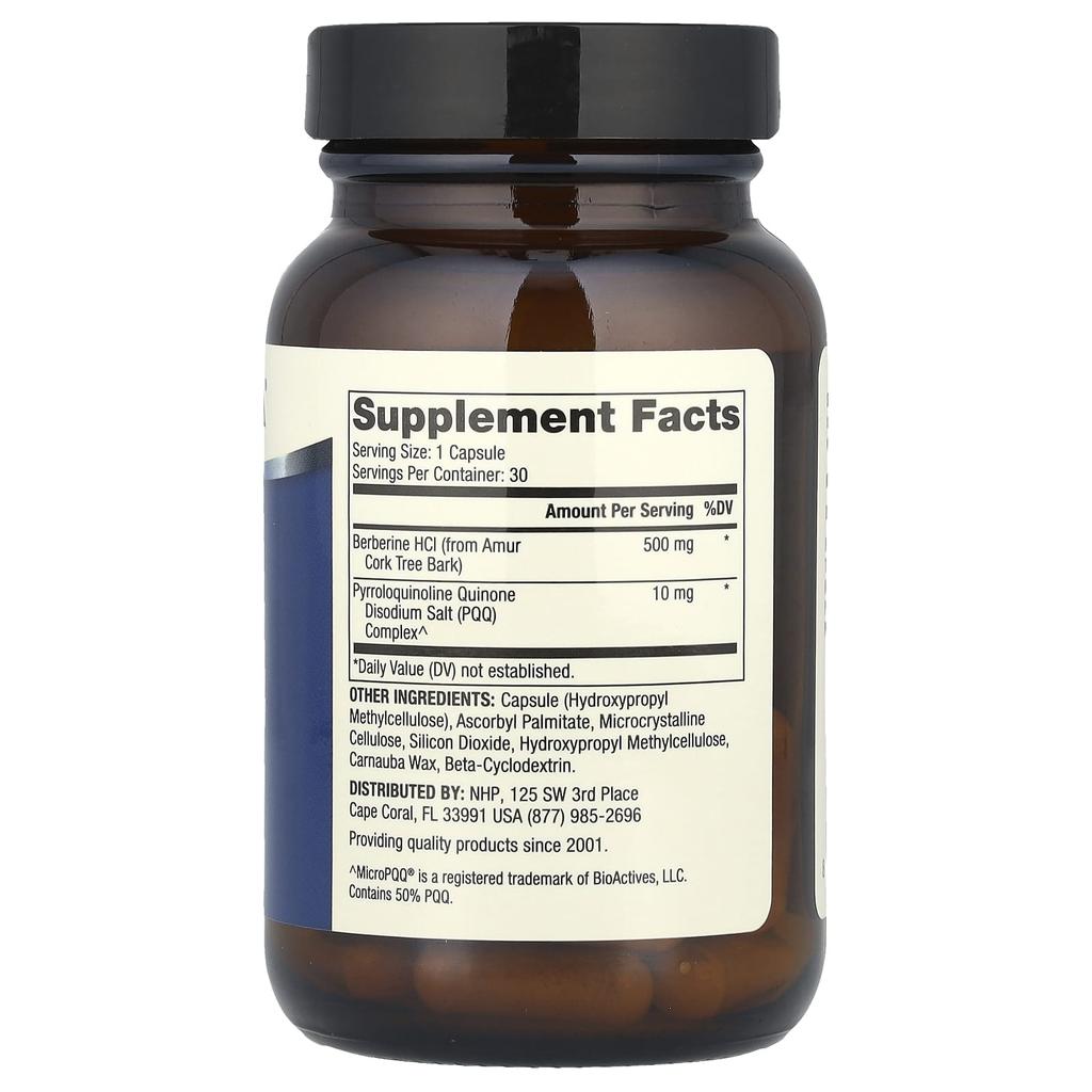 Dr. Mercola Berberin og Micropqq Advanced, 30 kapsler