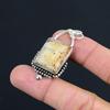 Friendship Day Sale Picture Jasper Stone Unique Pendant Jewelry Sterling Silver