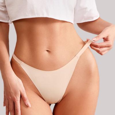 Dámské G-string Sexy špagetový pásek s nepokrytým zadečkem Rychleschnoucí Pružný prodyšný Bezešvý tvar trojúhelníku s nízkým pasem Dámské kalhotky