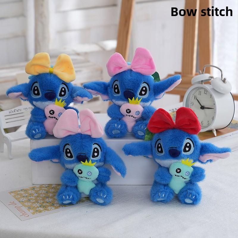 Doll Cute Hug Bow Headpiece Decor Plush Toy Pendant For Gift Children