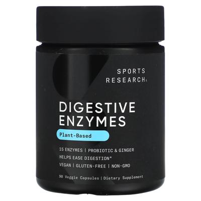 Sports Research, Digestive Enzymes, Vegetable, 90 Veggie Capsules