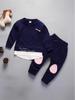 Boys' Autumn Hoodie One-Piece Set for Toddlers Aged 1-3, 2025 Collection