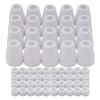 A20F-60Pcs For PT-31 JG-40 WSD-LG40 Plasma Cutter Consumables Alumina Ceramics Shield Cup 18204 & Gas Ring 18785
