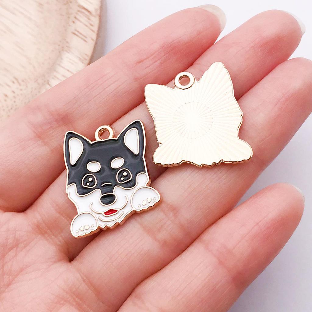 Cartoon Dog Pendants: Chihuahua, Corgi, Golden Retriever, French Bulldog, Dachshund Collars