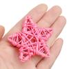 10PCS Colorful Festival Ornaments Wedding Party Xmas Tree Pentagram Shape ArtifIcial Rattan Star Christmas Gift Sepak Takraw