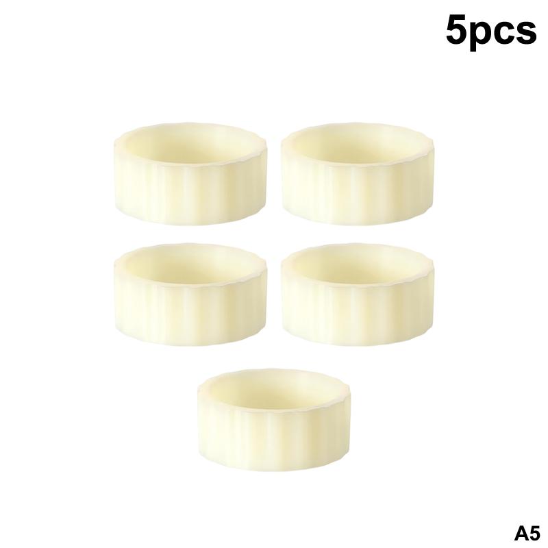 5/10 Pezzi Manicotti Stabilizzanti per Portacandele in Silicone, Previene lo Scivolamento e le Gocce di Cera, Stabilizza Candele Coniche e Cilindriche