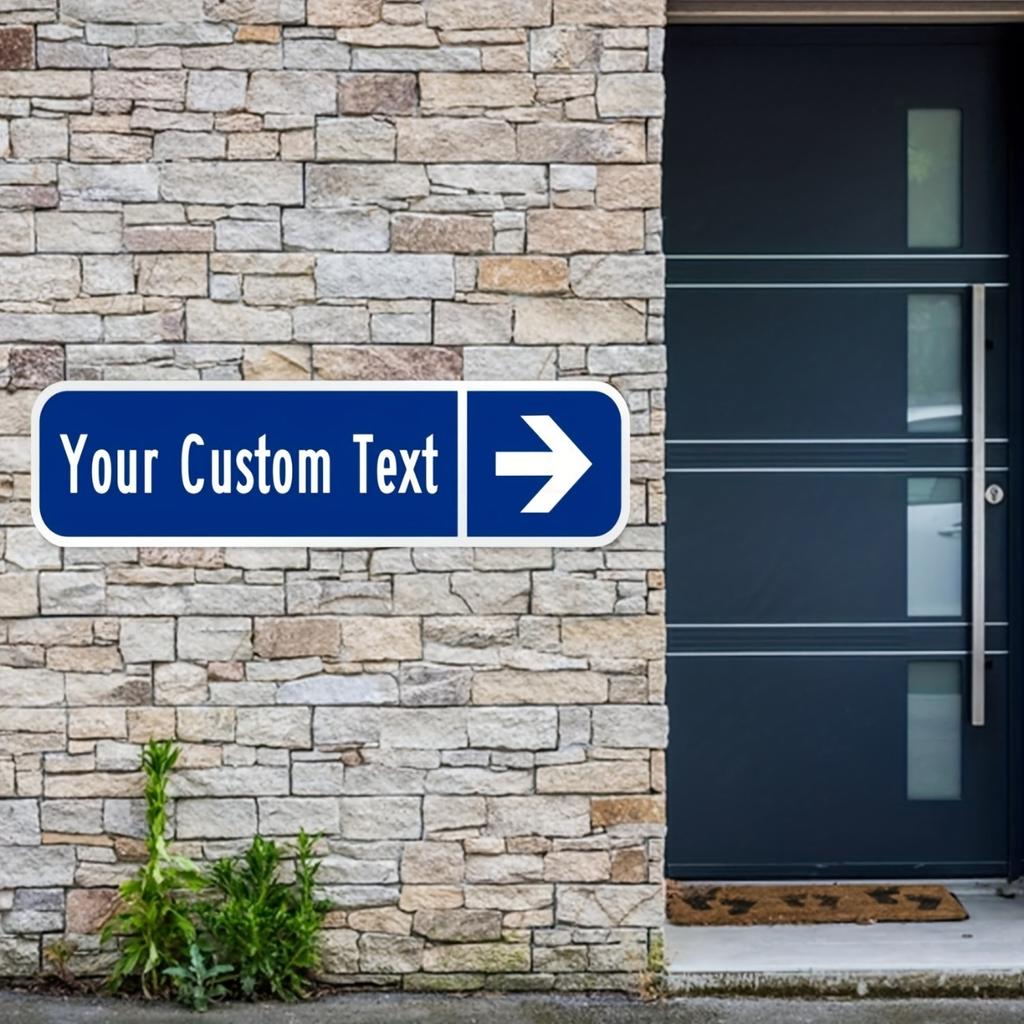 Personalized Custom Text Metal Tin Sign Outdoor Wall Decor