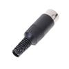 5pcs/lot DIN Male Plug Cable Connector 5 Pin with Plastic Handle Black Color Wholesale