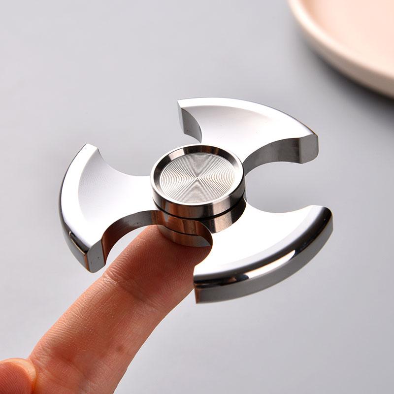 Spinner Fidget Stainless Steel Stress Easing Toys Anxiety Therapy Edc Gadgets Cool Stuff For Kids Adults For Kids Adults Children's Birthday Gift