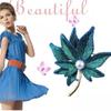 Fashion Colorful Crystal Maple Leaf Brooches Pin with Fake Pearl Women Badges Lapel Pin Suit Clothes Decor