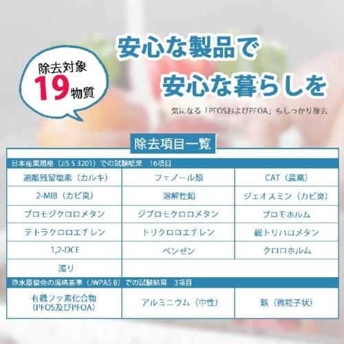 Panasonic TK-CJ24C1 Water Purifier Cartridge, Successor to TK-CJ22C1, with Added Maifan Stone, Removes 19 Elements Including PFOS/PFOA, 6-Stage Filtra