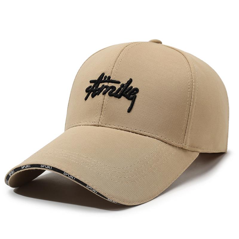 Spring Men S And Women S Extended Brim Letter Baseball Cap Outdoor Spring And Autumn Leisure Sports Fashion Sunshade Cap Adjustable хаки