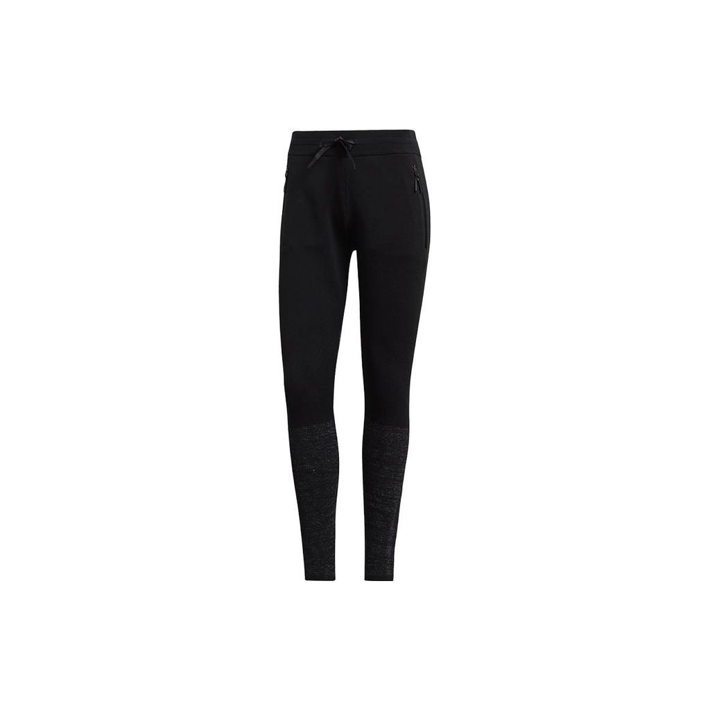 Adidas Solid Color Tight Casual Pants Women Bottoms Black DP3891