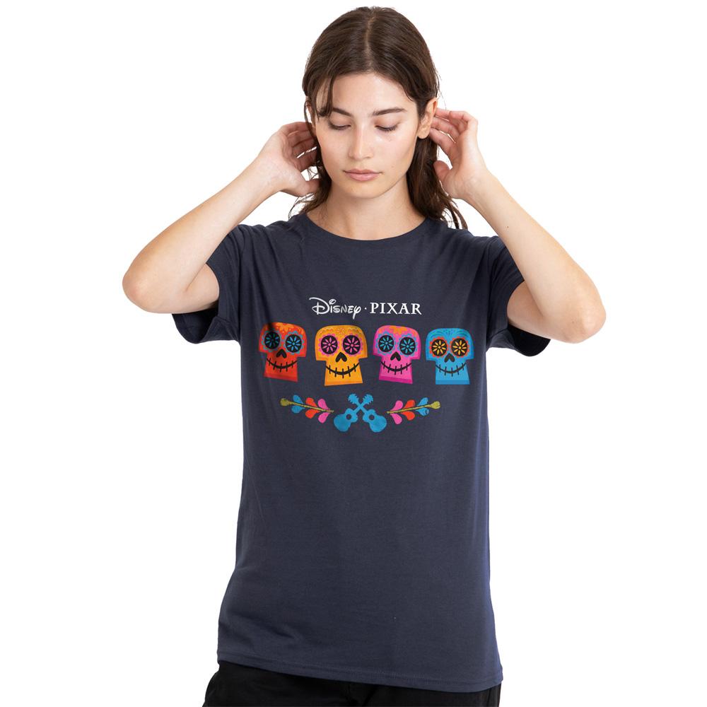 Coco Womens/Ladies Flower Skull T-Shirt