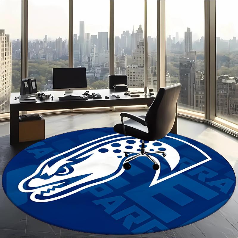 Parramatta Eels (5) Round Office Rug Decorative Floor Rug for Office Bedroom Living Room and Home Space