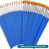 30/60/100/110Pcs Painting Brushes Set Art Round / Flat Brushs Nylon Hair Paint Brushes Pen For Oil Watercolor Art Supplies