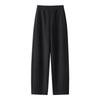 Women's Cotton Cashmere Wide-Leg Pants - Autumn Winter Slimming Fit, Relaxed Casual Style