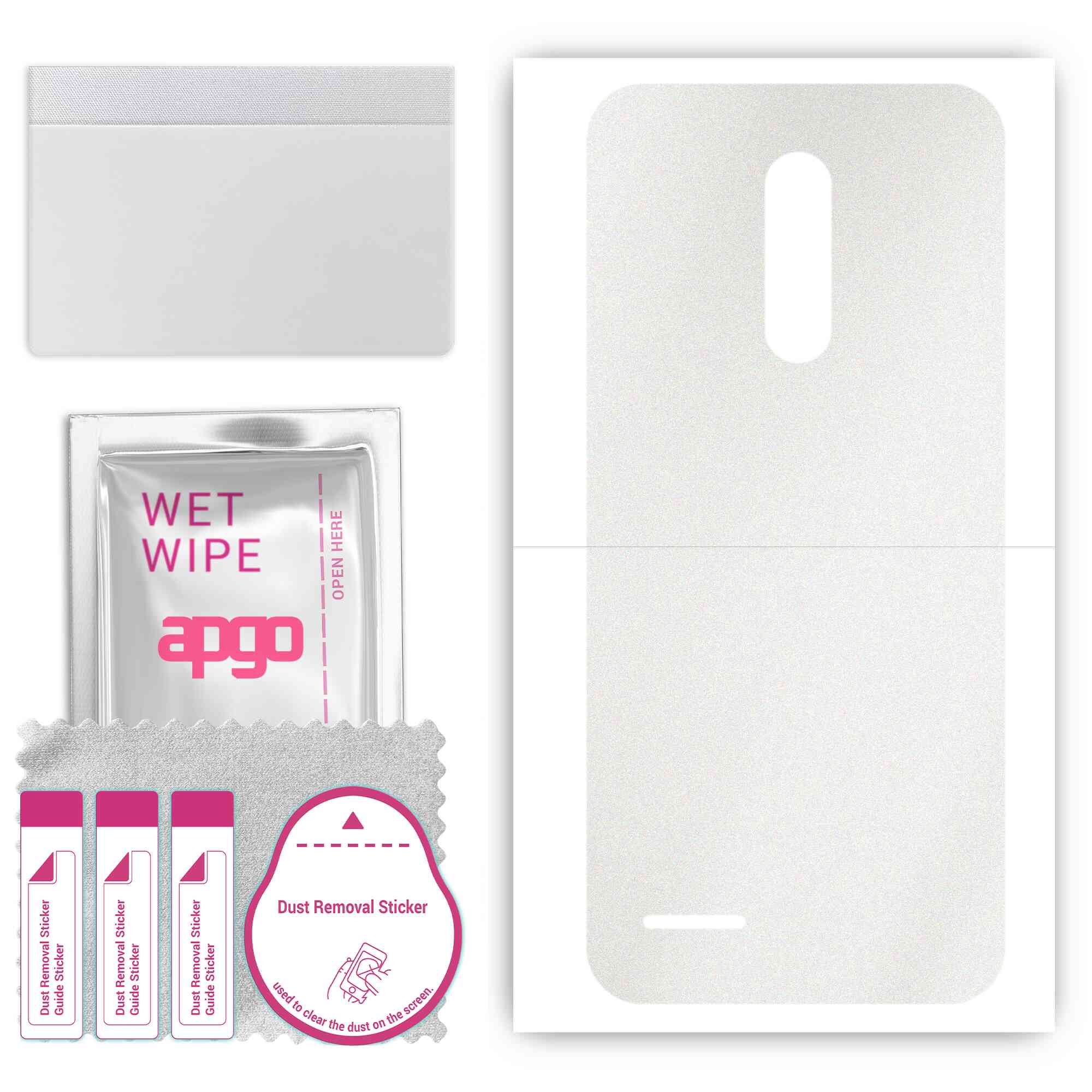 

Apgo Protective Skin Sticker для задньої панелі, сумісний з Ulefone Note 8, Wrap Film, Foil, Vinyl - Pattern Matte Transparent