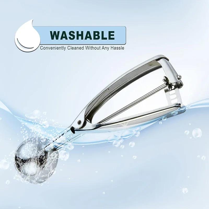 Ice Cream Scoop - Rust-resistance Watermelon Ball Scoop, Durable with Spring-Loaded Handle, Kitchen Dessert Scoop Tool
