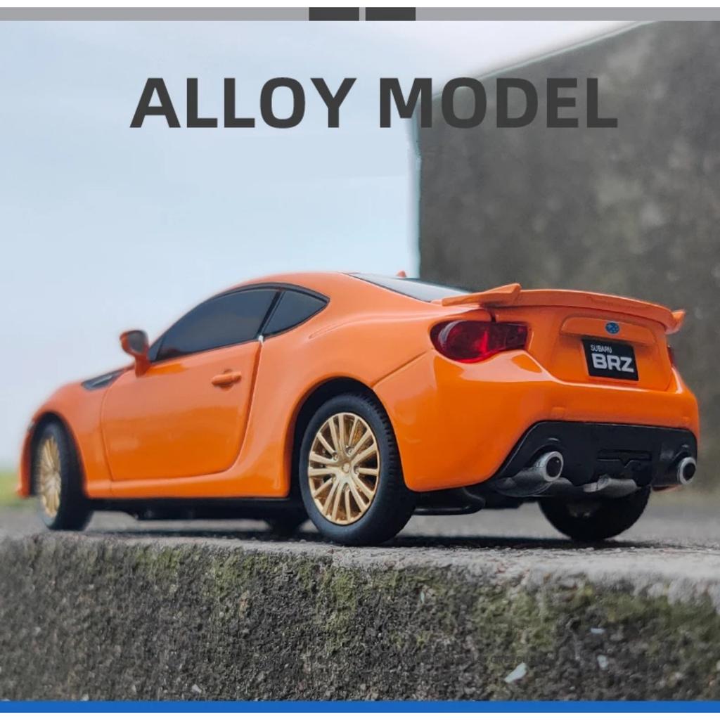 1/32 Subaru BRZ Legering Sportsbil Modell Støpt Metall Leke Simuleringskjøretøy Lyd Lys Samleserie Gutt for Barnas Leke Gave