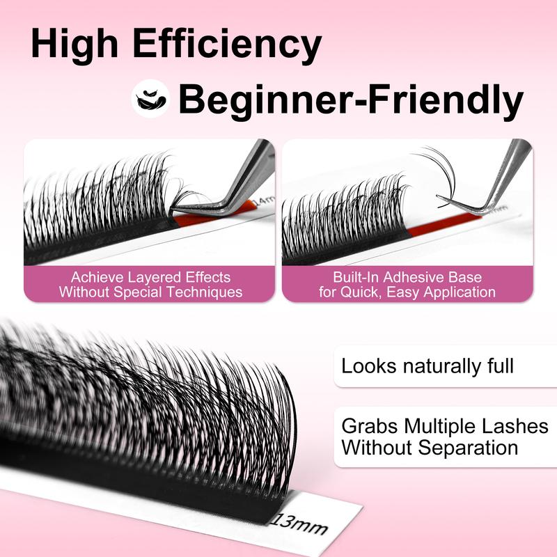 ABONNIE 5D Multi Layer Lashes Camellia Lash Extensions LJ/LB/LC Curl Wild Fluffy Double-Layer Individual Eyelash Extension