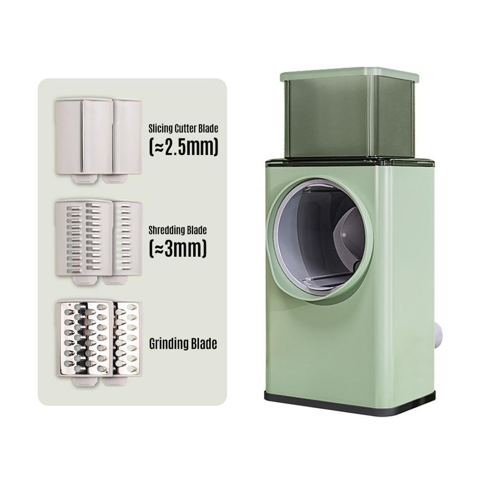 Multifunctional Vegetable Cutter Chopper   Cheese Grater 3-in-1   Slicer Grinder Salad Maker Machine with Stainless Steel   Fo