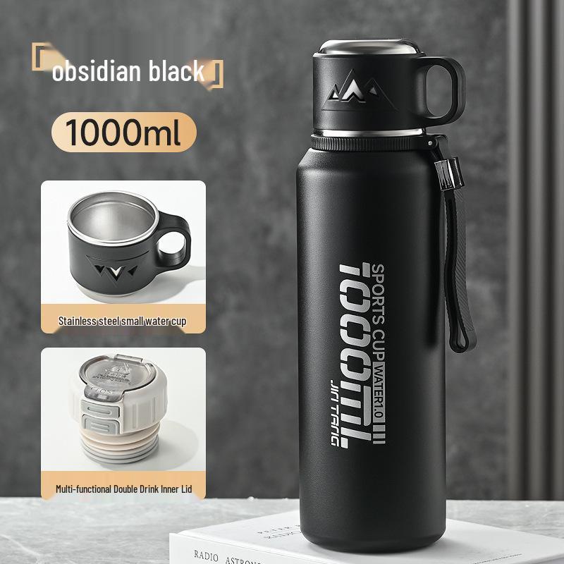 Large Capacity 316 Stainless Steel Thermos for Outdoor Sports, Student-Friendly, Double-Wall Insulation, High-Quality Portable Water Cup.