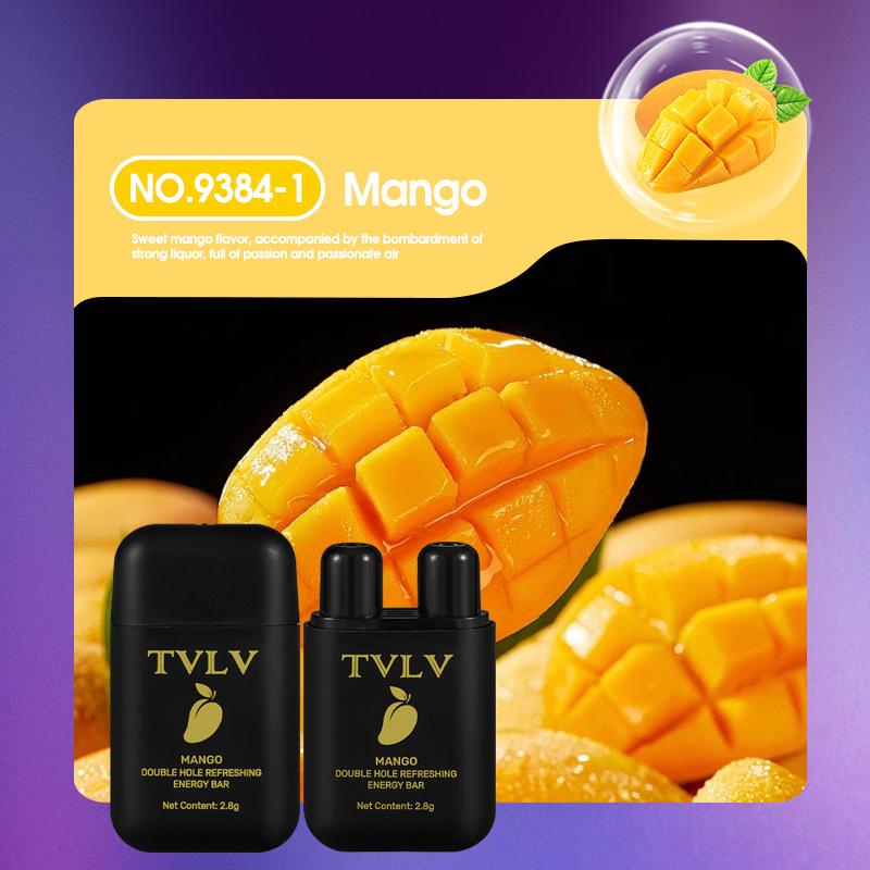 Mints/Lemon/Mango/Watermelon Energy Stick Double Hole Energizing Energy Bar Aromatherapy Nasal Inhaler Energy Vapors Stick