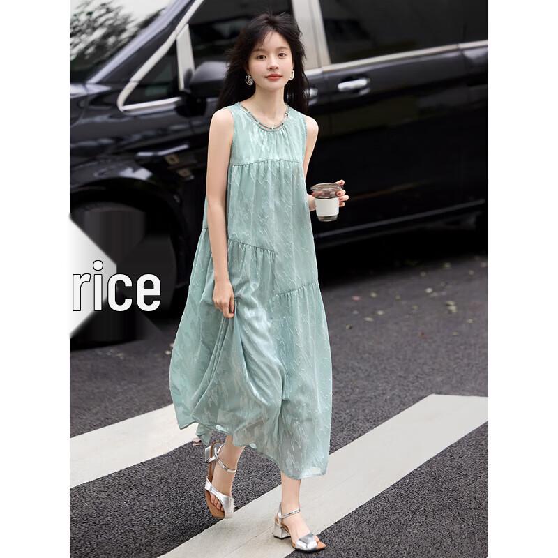 Romantic Cut-out Textured Sleeveless Maxi Dress
