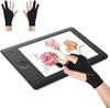 2 Prevents for Pen for Both Handed and Unhanded Art Lycra Drawing for LCD Pens and and Digital Drawing Gloves [Rinimie] Two-finger Gloves, Pieces,