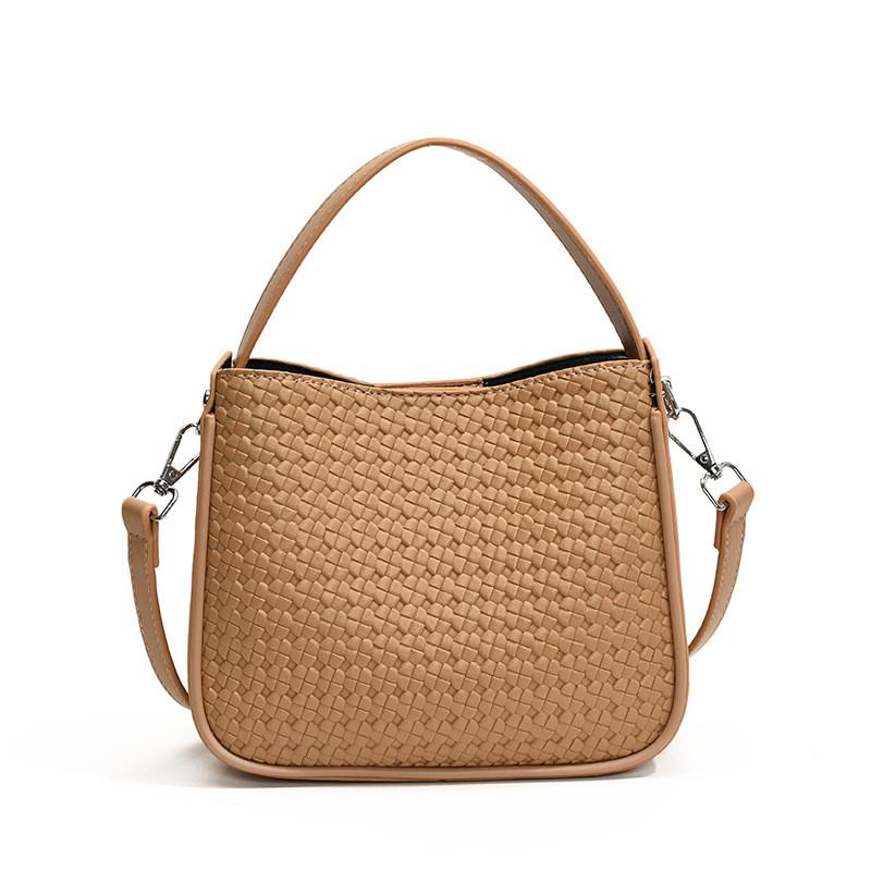Ielgy Large-Capacity Temperament European American Simple Tote Bag One-Shoulder Messenger Female Bag