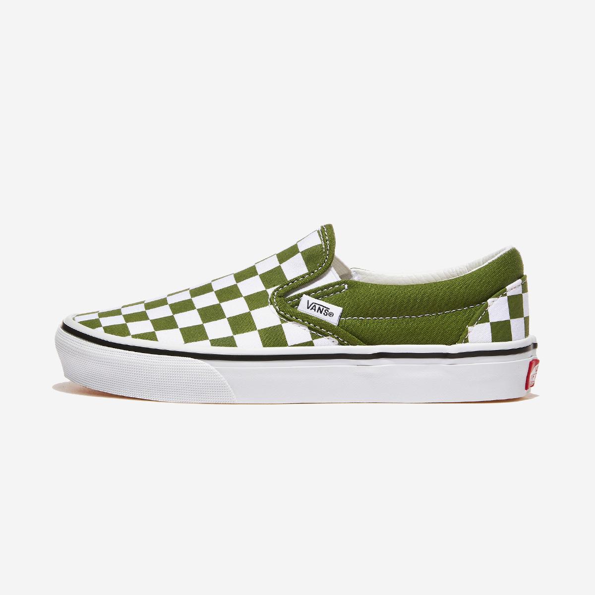 

[Vans] Classic Slip-On - Color Theory Checkerboard Pesto, VN000D03CIB, 1010108461, Popular Korean Shoes 235