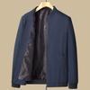 New Coats Middle-aged Elderly Spring Autumn Jackets Men's Business Casual Thin Stand-up Collar Tops