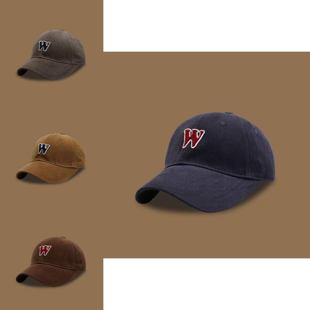 Fashionable Korean Style Baseball Cap Women's Personalized Letter W Couple Students Trendy Casual Sun Hat Men