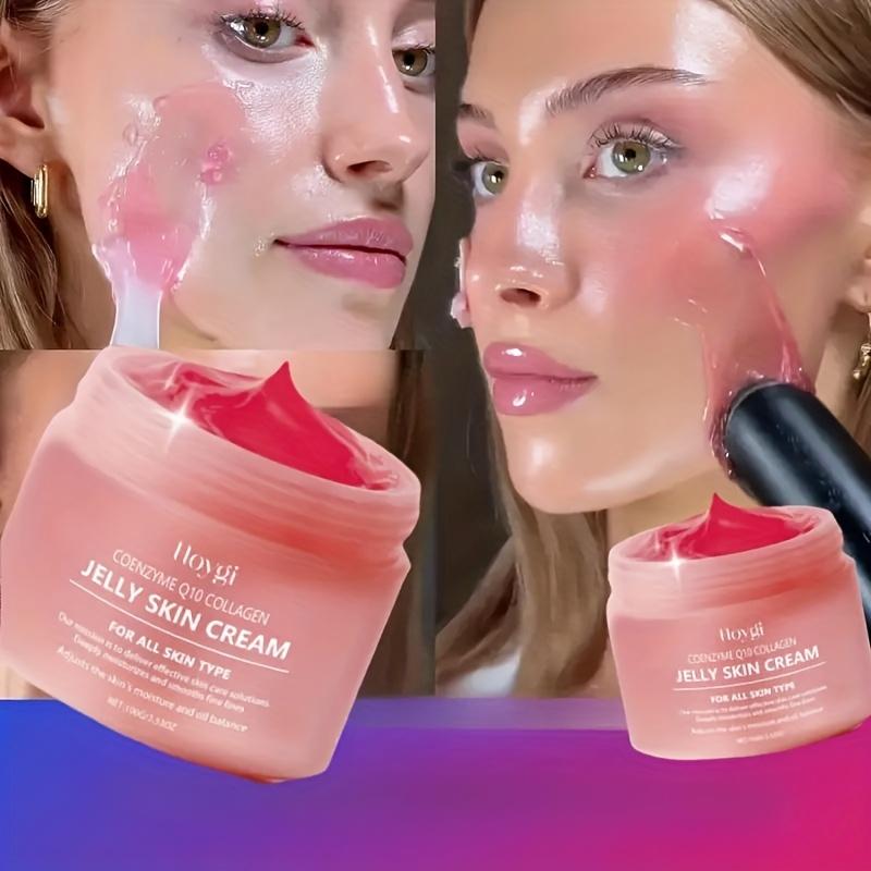 Collagen Jelly Face Cream Hydrating Nourishing Brightening Skin Moisturizer For Glowing Radiant Complexion