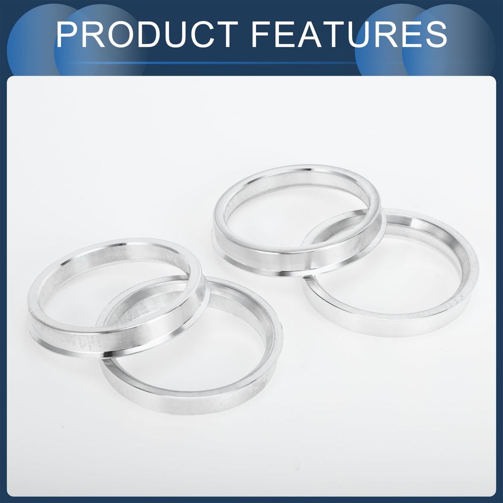 INFINAUTO Hub Centric Rings 54.1mm Inner To 63.1mm Outside Diameter Vehicle Wheel Hub Rings Aluminum Alloy 4pcs