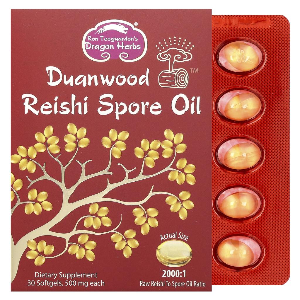Duanwood™ Reishi Mushroom Spore Oil, 500Mg, 30 Softgels