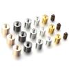20-50pcs/lot Copper Crimp End Caps Leather Cords Bracelet Tassel End Tip Beads Caps Clasps DIY Necklace Jewelry Making Accessory