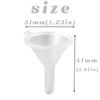 100pcs Small Funnels for Kitchen Mini Liquid Oil Plastic Funnels Kitchen Gadget Empty Bottle Packing Tools Perfume Spice Funnels