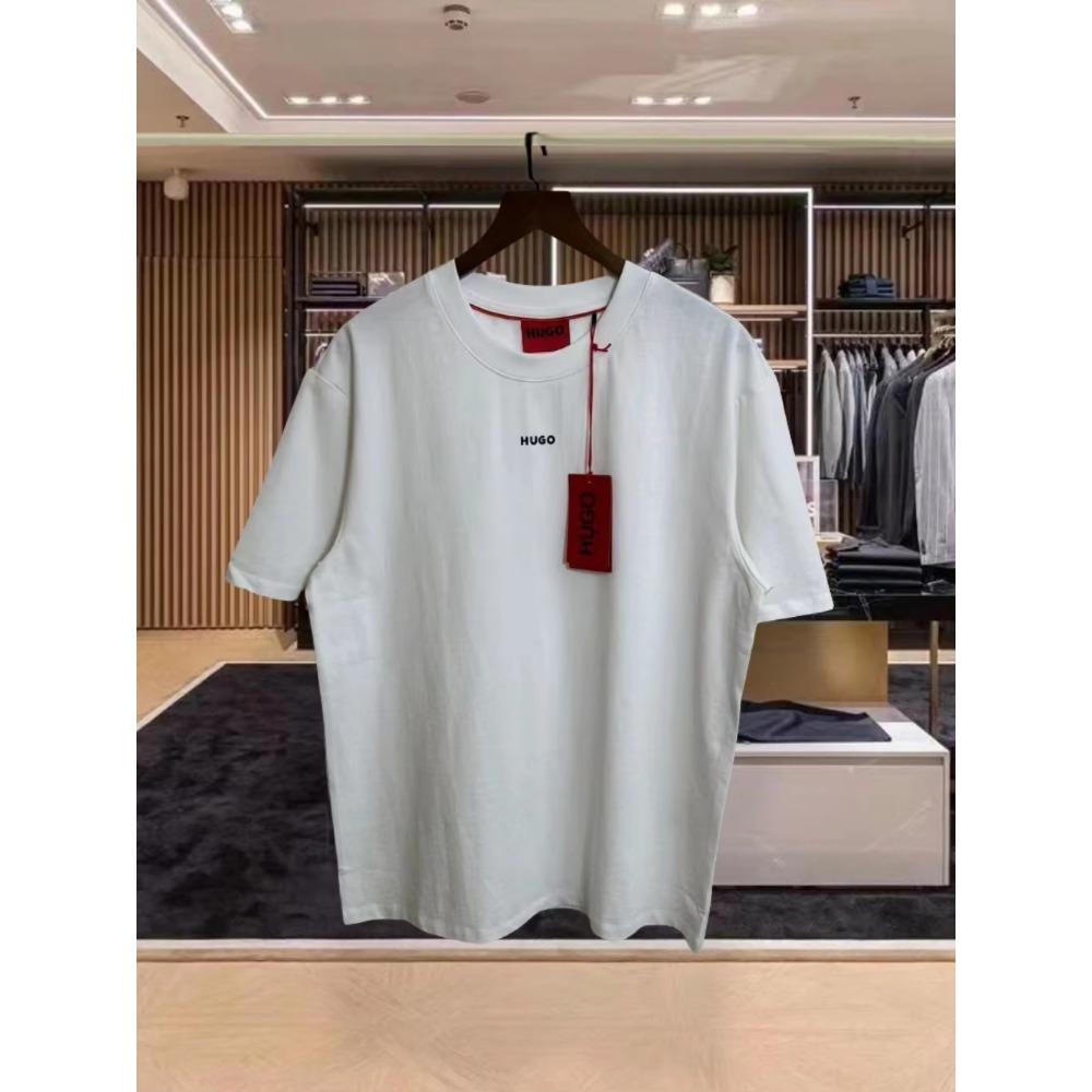 Hot Sale Men Women T Shirt Designer Tees Hugo Print Short Sleeve Luxury Brand Oversized Top Round Neck Cotton T-Shirts Clothing